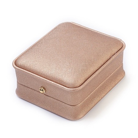 Imitation Silk Covered Wooden Jewelry Pendant Boxes OBOX-F004-02-1