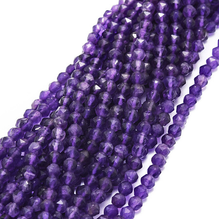 Natural Amethyst Beads Strands G-E569-A03-1