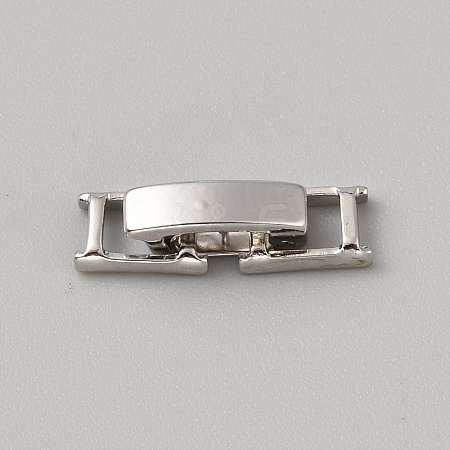 Brass Fold Over Clasps KK-WH0079-109B-P-1