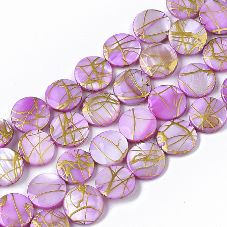 Drawbench Freshwater Shell Beads Strands SHEL-T014-012E-1