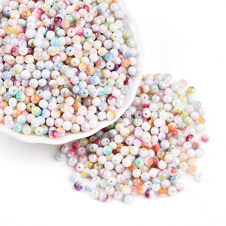 Baking Paint Glass Seed Beads SEED-N007-02A-1