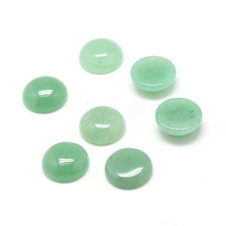 Natural Green Aventurine Cabochons X-G-T020-8mm-02-1