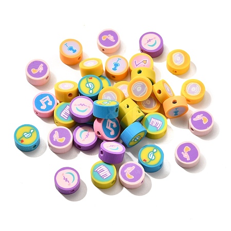 Handmade Polymer Clay Beads CLAY-R006-05-1