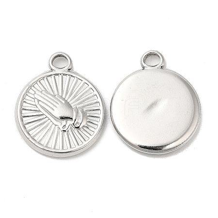 Non-Tarnish 304 Stainless Steel Pendants STAS-L020-006P-1