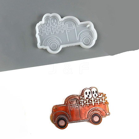 DIY Car with Skull Pendants Silicone Molds DIY-D060-13-1
