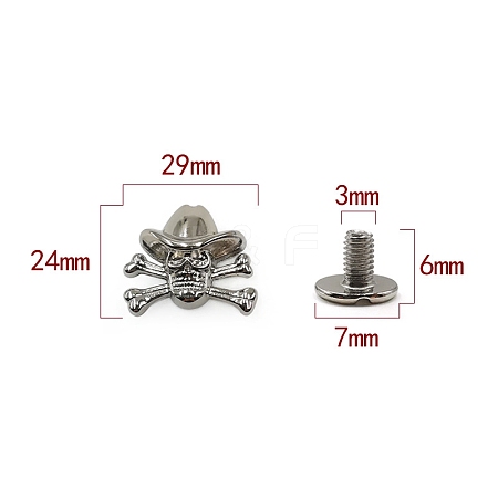 Zinc Alloy Decorative Buttons PW-WG6A501-27-1