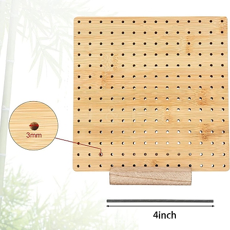 Square Bamboo Crochet Blocking Board for Handmade DIY Knitting & Crochet PW-WG04E2A-01-1