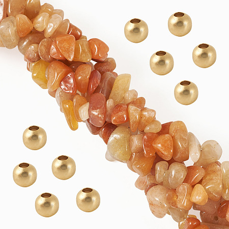 1 Strand Natural Red Aventurine Chip Beads Strands G-TAD0001-02B-1