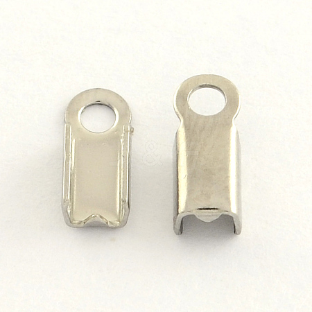 Tarnish Resistant 304 Stainless Steel Folding Crimp Ends STAS-R063-30-1