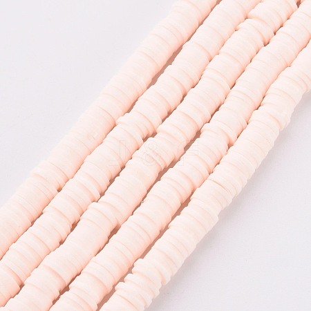 Handmade Polymer Clay Bead Strands CLAY-T002-6mm-41-1