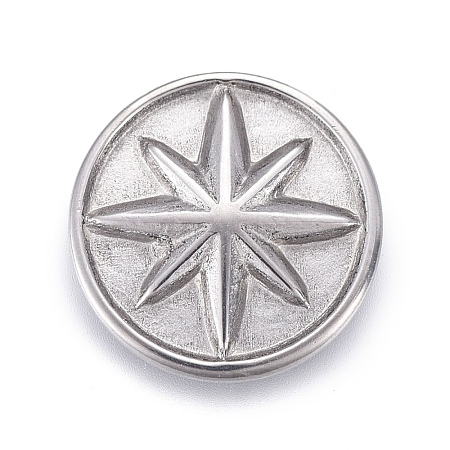 Tarnish Resistant 304 Stainless Steel Cabochons STAS-P245-10P-02-1