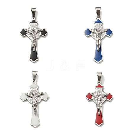 Easter Theme 304 Stainless Steel Enamel Pendants STAS-A053-18P-1