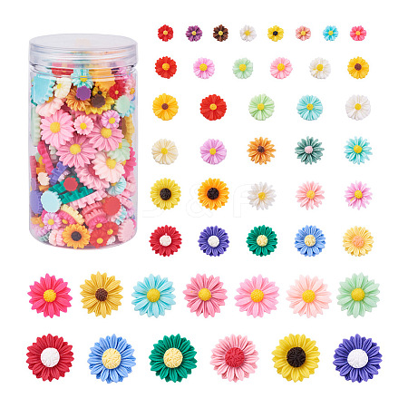 Craftdady 210Pcs 7 Style Resin Cabochons CRES-CD0001-02-1