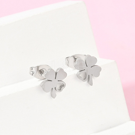 304 Stainless Steel Stud Earrings EJEW-Z089-07P-1