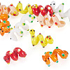 10Pcs 5 Colors Handmade Lampwork Enamel Beads LAMP-TA0002-48B-3