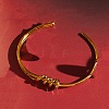 304 Stainless Steel Triple Knot Open Cuff Bangles for Women SA-CBAABBA-10G-2