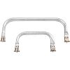 2Pcs 2 Style Aluminium Purse Handle Frame FIND-CA0003-24A-8