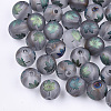Autumn Theme Electroplate Transparent Glass Beads EGLA-S178-01-01B-1