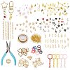 1 Bags DIY Keychain Kit DIY-GL0007-18-1