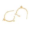 Brass Stud Earring Findings KK-CBA866A-11G-2