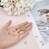 SUPERFINDINGS 12Pcs 12 Styles Brass Pave Clear Cubic Zirconia Connector Charms KK-FH0005-86-3