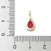 Brass Birthstone Pendants KK-D372-02P-07-3