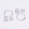 Plastic Clip-on Earring Findings LS-KY-P007-H01-4