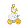 Light Gold Tone Alloy Enamel Pendants ENAM-C013-01C-1