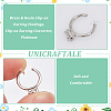 Unicraftale 12Pairs Brass & Resin Clip-on Earring Findings FIND-UN0002-42-5