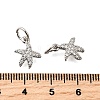 Brass Micro Pave Cubic Zirconia Pendants KK-K300-11P-3