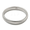 Non-Tarnish 304 Stainless Steel Flat Snake Chain Bracelet BJEW-B076-01P-2