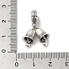 Thailand 925 Sterling Silver European Dangle Charms STER-D018-01AS-3
