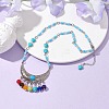 Gemstone Pendant Necklaces NJEW-MZ00032-2