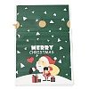 Christmas Santa Claus Plastic Packing Pouches Drawstring Bags ABAG-Q053-03E-1