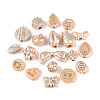 Pearlized Opaque Acrylic Beads OACR-T029-04B-1