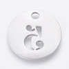 Non-Tarnish 304 Stainless Steel Pendants STAS-F233-05-P-2