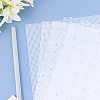 4 Sheets Rectangle Plastic Mesh Canvas Sheets DIY-CP0012-72A-7