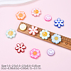 40Pcs 4 Styles Opaque Acrylic Beads ACRC-YW0001-02-3
