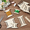 2 Sets Plywood Cloth Strip Shaft DIY-BC0015-14-4