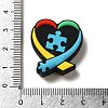 Infantile Autism Theme Silicone Focal Beads SIL-P007-C03-3