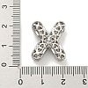 Platinum Plated Brass Micro Pave Cubic Zirconia Pendants KK-L073-001P-X-3