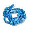 Natural Howlite Beads Strands LS-G-P497-01E-37-3