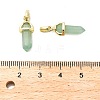 Natural Green Aventurine Double Terminal Pointed Pendant G-H097-01G-04-3