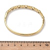 304 Stainless Steel & Glass Hinged Bangles for Women BJEW-Z178-05G-5