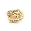 Brass Micro Pave Cubic Zirconia Pendants KK-M321-01G-G01-2