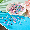 200Pcs 10 Colors Crackle Glass Beads Strands GLAA-TA0003-31C-6