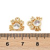 Ocean Theme Brass Micro Pave Cubic Zirconia Charms KK-F902-08E-G-3