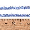 Electroplate Transparent Glass Beads Strands GL-CBA7A17-01A-06-3