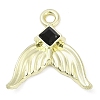 Golden Alloy Pendants PALLOY-R151-50G-03-1