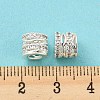 Brass Micro Pave Cubic Zirconia European Beads KK-H452-09S-4